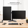 Tooq Soporte de Mesa para 2 Monitores DB1702TN-B Negro